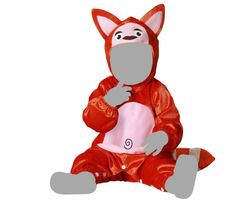 Disfraz panda rojo