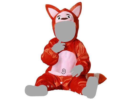 Disfraz panda rojo