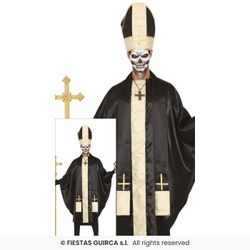 Disfraz papa zombi halloween adulto