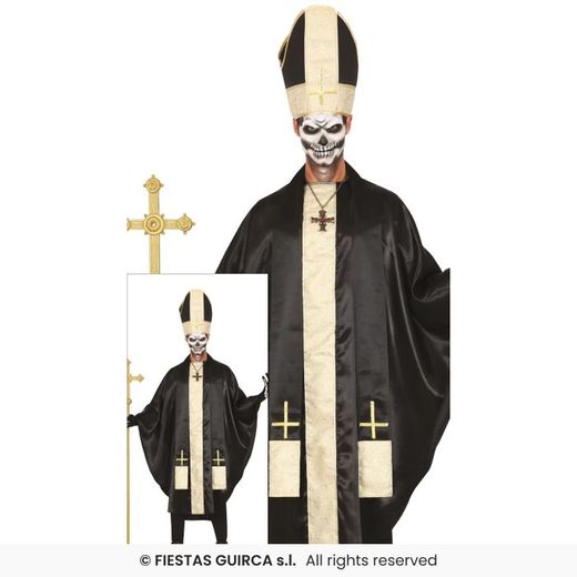 Disfraz papa zombi halloween adulto