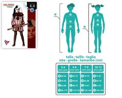 Disfraz Payasa Halloween de niña