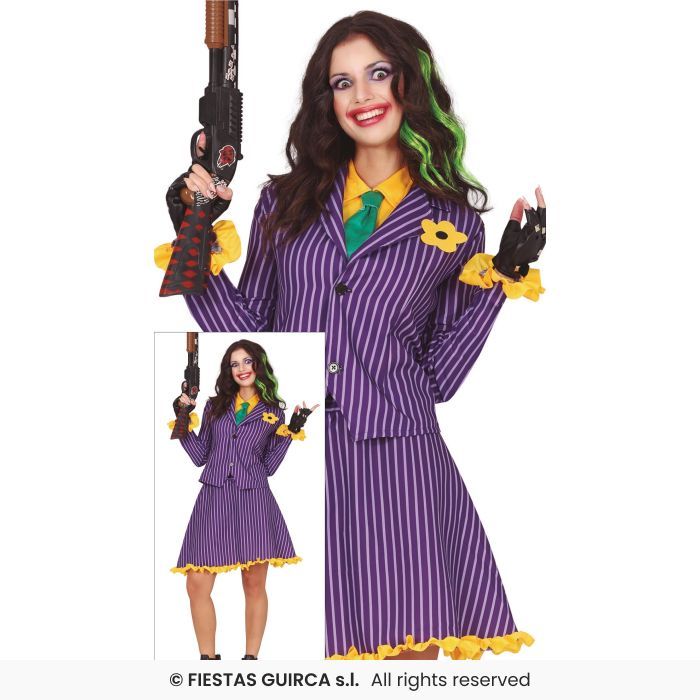 Disfraz payasa joker mujer Talla L