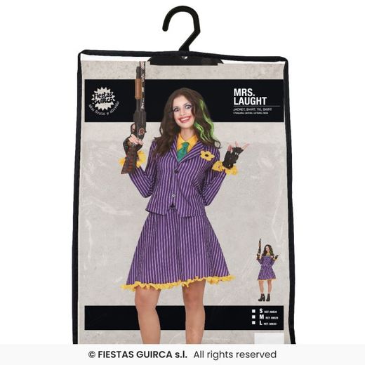 Disfraz payasa joker mujer