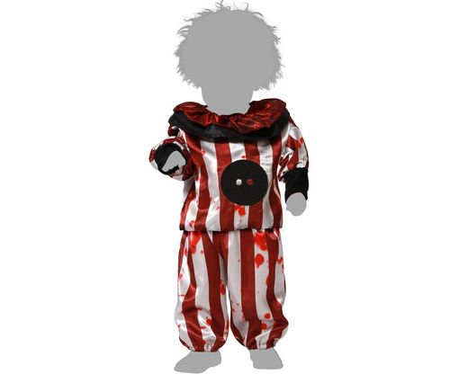 Disfraz Payaso de Rayas Halloween terror bebé