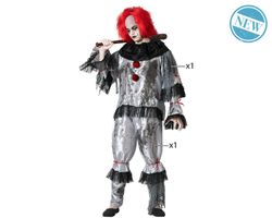 Disfraz adulto payaso gris IT