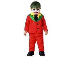 Disfraz Payaso Halloween Rojo Joker Bebe