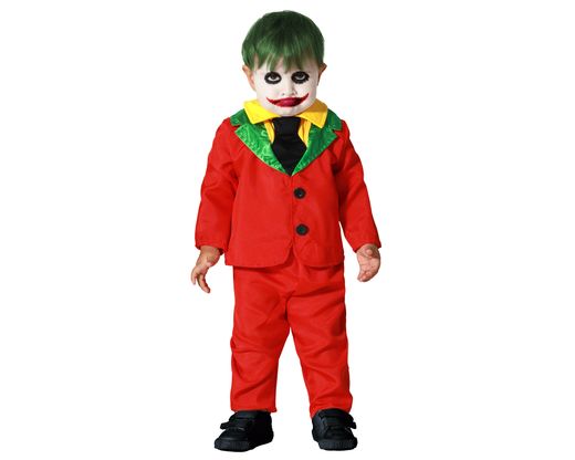Disfraz Payaso Halloween Rojo Joker Bebe