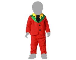Disfraz Payaso Halloween Rojo Joker Bebe
