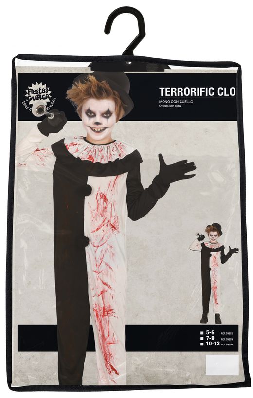 Disfraz payaso terrorifico infantil