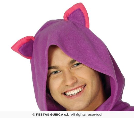 Disfraz pijama gato lila