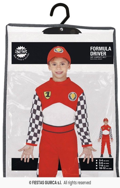Disfraz Pilito de carreras formula 1