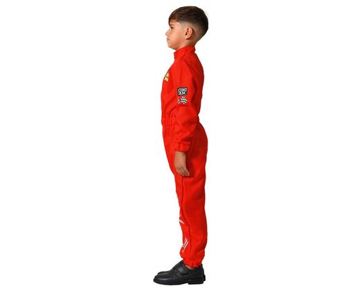 Disfraz Piloto De Carreras Rojo Infantil
