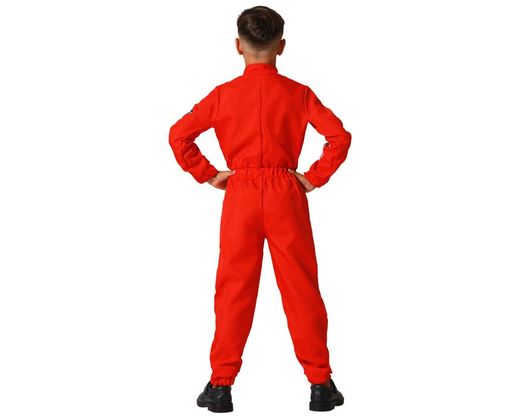 Disfraz Piloto De Carreras Rojo Infantil