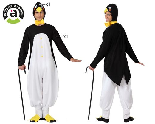 Disfraz pingüino adulto