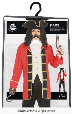 Disfraz pirata Capitán Garfio adulto