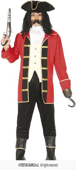 Disfraz pirata Capitán Garfio adulto