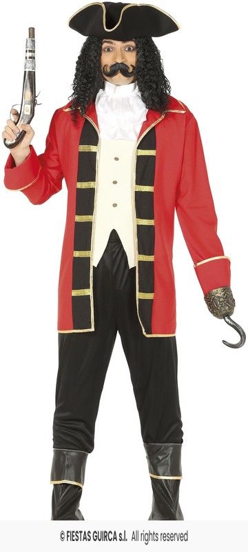 Disfraz pirata Capitán Garfio adulto