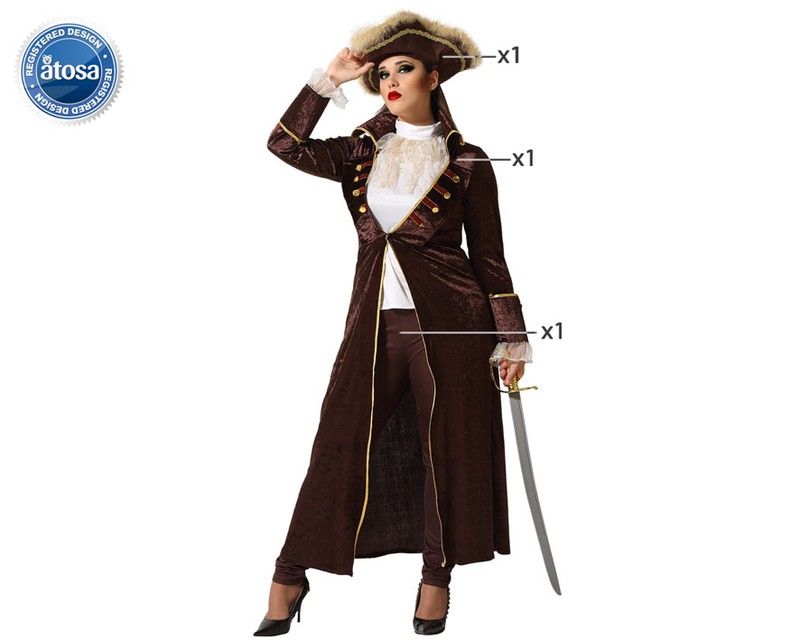 Disfraz pirata mujer Talla: ML