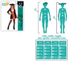 Disfraz pirata niña infantil