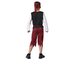 Disfraz Pirata Niño Rojo y Negro infantil