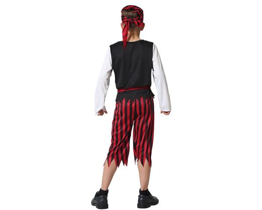 Disfraz Pirata Niño Rojo y Negro infantil