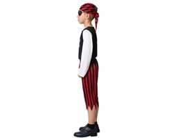 Disfraz Pirata Niño Rojo y Negro infantil