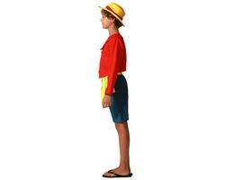 Disfraz Pirata Rojo Manga Infantil