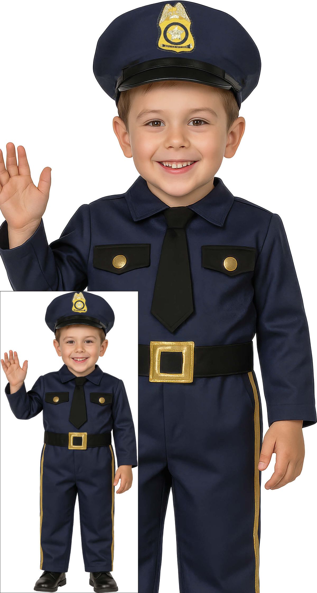 Disfraz Policía bebe 12-18 meses
