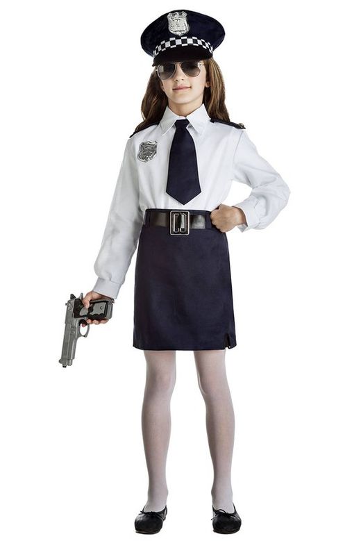 Disfraz policia niña