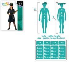 Disfraz Policia Niña infantil Azul Marino