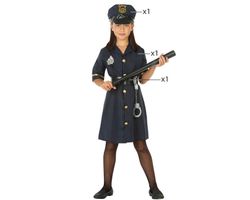 Disfraz Policia Niña infantil Azul Marino