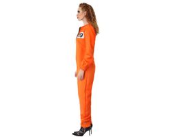 Disfraz presa naranja mujer