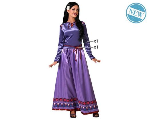 DISFRAZ PRINCESA DE CUENTO MORADO ADULTA