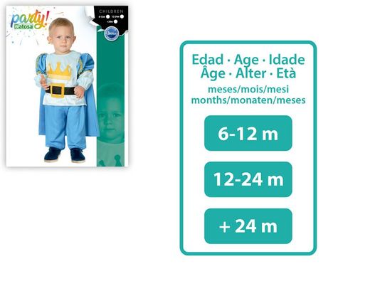 Disfraz principe azul bebé