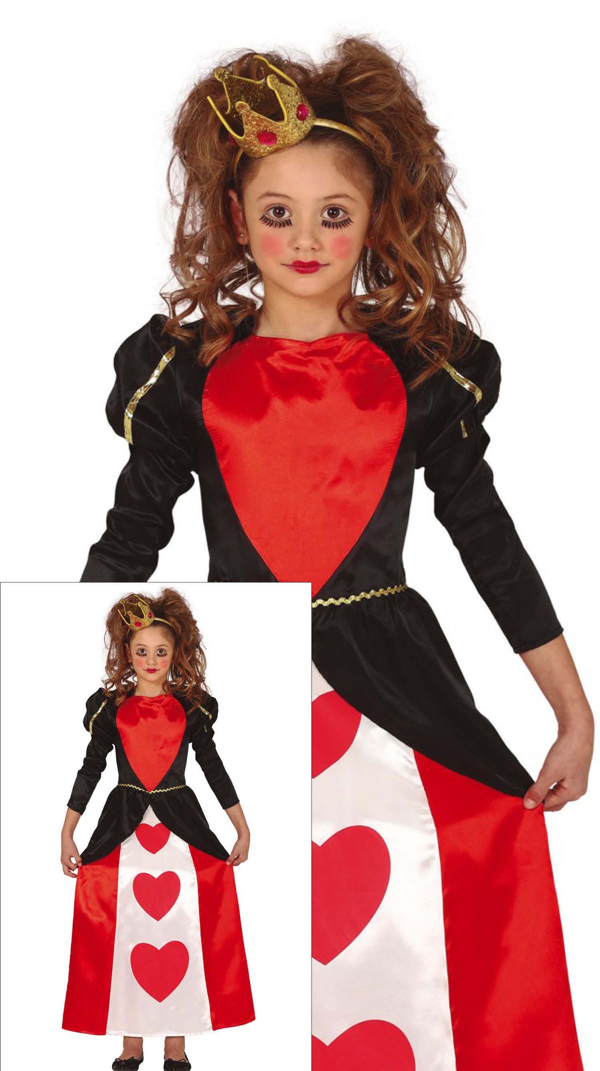 Disfraz Reina de Corazones Infantil 10-12 años