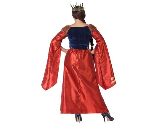 Disfraz reina medieval adulto