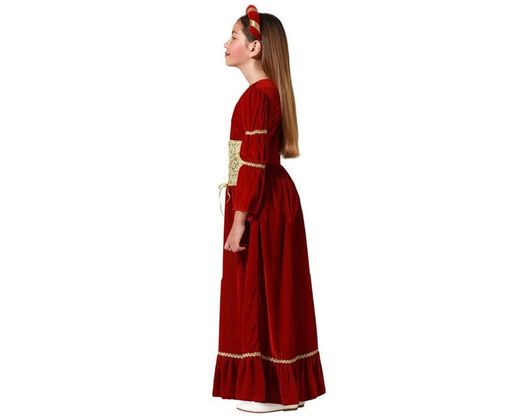 Disfraz Reina medieval Rojo infantil