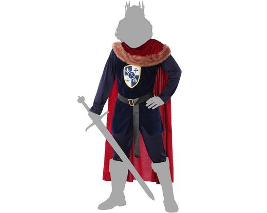Disfraz rey medieval adulto