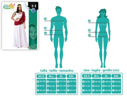 Disfraz romana adulta