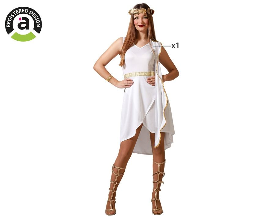 Disfraz Romana-Griega Dorado Adulta ML