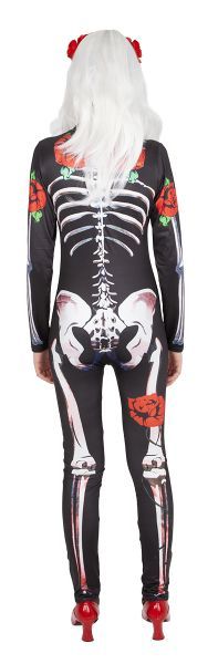 Disfraz Skelita Catrina Rosas adulta