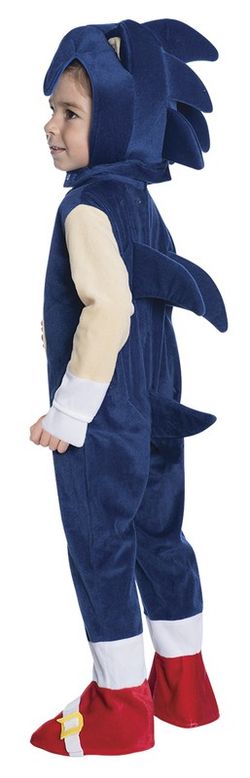 Disfraz sonic preescolar deluxe infantil