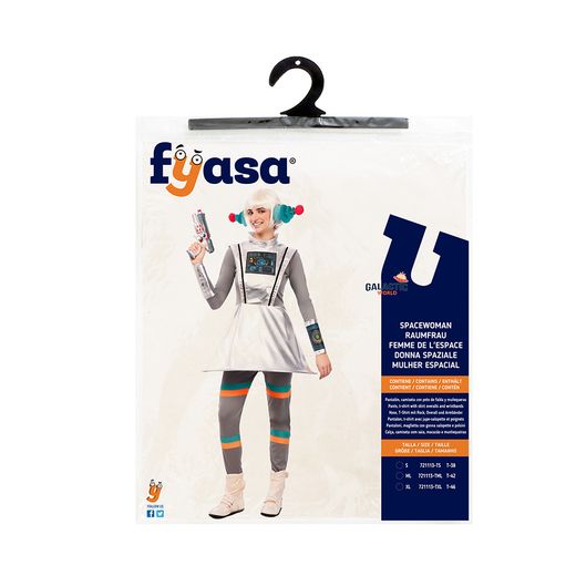 Disfraz Spacewoman galáctico futurista adulta