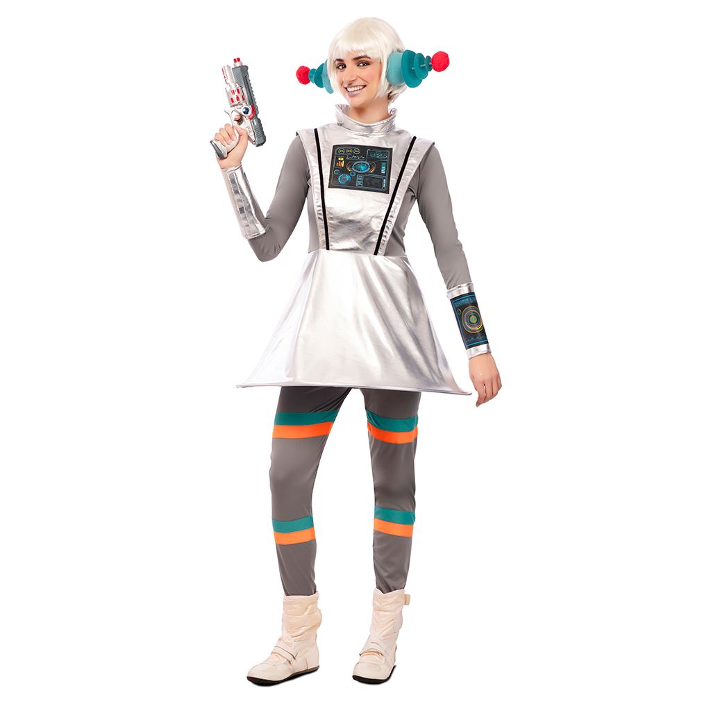 Disfraz Spacewoman galáctico futurista adulta S