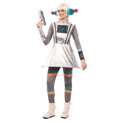 Disfraz Spacewoman galáctico futurista adulta