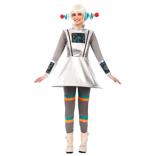 Disfraz Spacewoman galáctico futurista adulta