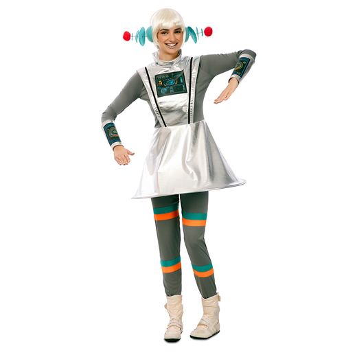 Disfraz Spacewoman galáctico futurista adulta
