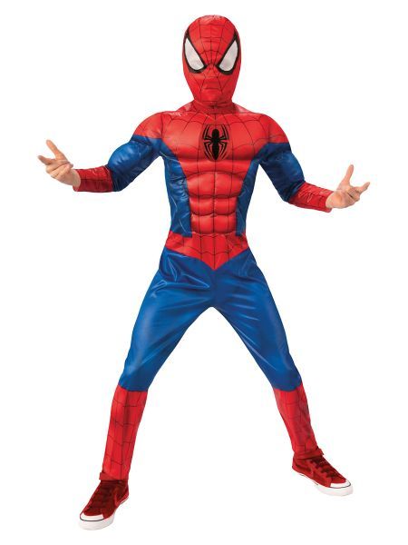 Disfraz spiderman musculoso infantil 7-8 años