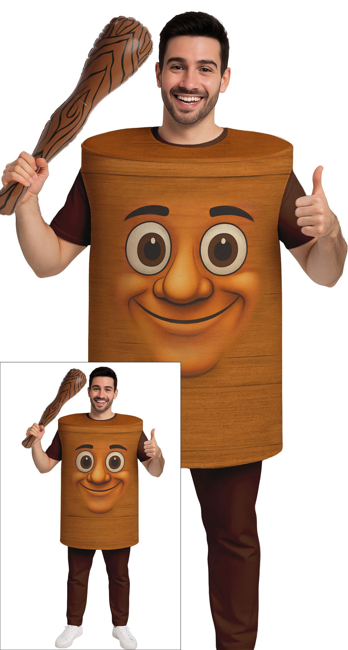 Disfraz Tung Tung Sahur adulto L