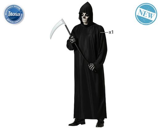 Disfraz túnica tenebrosa negro adulto
